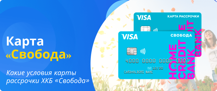 "Svoboda" installment card terms from Home Credit Bank.