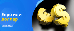 Choosing between the euro and the dollar