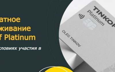 Tinkoff Platinum maintenance