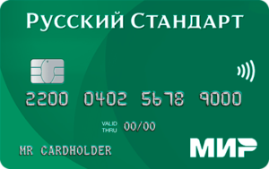MIR credit card from Russian Standard Bank